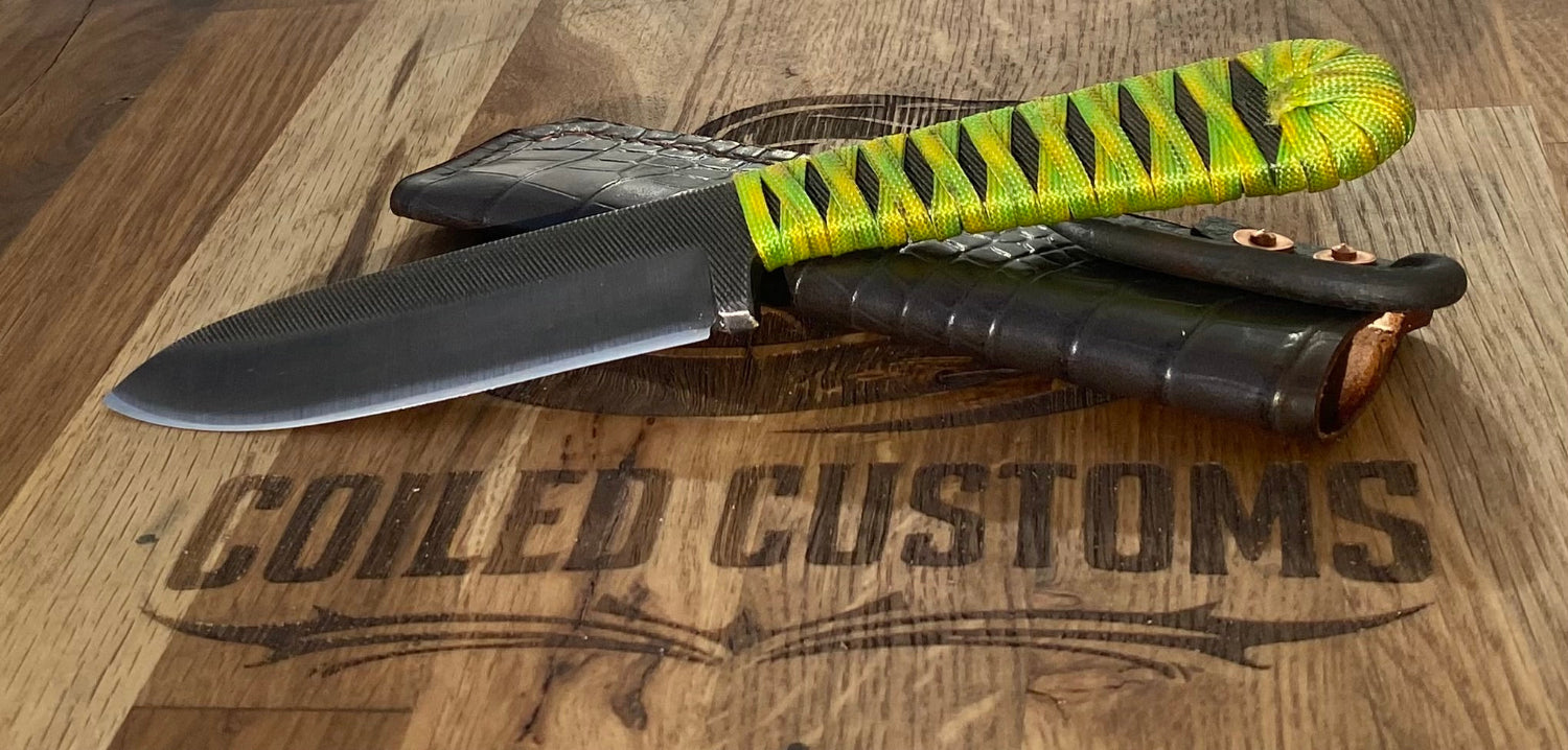 Roughneck Drop Point - Hand forged utility knife ￼